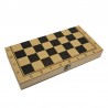 3-in-1 Schach-Set mit Backgammon & Checkers