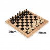 3-in-1 Schach-Set mit Backgammon & Checkers