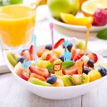 Mini-Obstgabeln 70 Stück Tiere