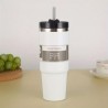 Edelstahl Vakuum Thermobecher, Kaffeebecher, Auto-Tumbler-Becher, 900ml Weiss