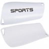 Fussball-Set Fussballsocken und Schienbeinschoner Grösse M Weiss