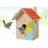 Eichhorn Vogelhaus aus Holz zum Zusammenbauen inkl. Pinsel und Farben