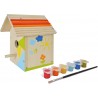 Eichhorn Vogelhaus aus Holz zum Zusammenbauen inkl. Pinsel und Farben