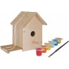 Eichhorn Vogelhaus aus Holz zum Zusammenbauen inkl. Pinsel und Farben