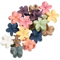 10 Stück Mini-Haarspangen Set – Matte Blumen-Haarkrallen für Kinder & Damen
