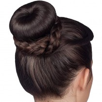 4-teiliges Donut-Haarknoten-Set – 4 Dutt-Rollen in Dunkelbraun für perfekte Knoten & Hochsteckfrisuren