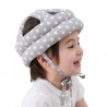 Babykopfschutz, verstellbarer Baby Helm, Baby Schutzhelm Sterne Grau