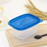 12-teiliges Set Lebensmittelbehälter transparent mit bunten Deckeln