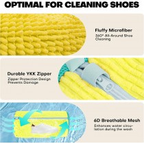 1 Stück Schuhe Waschbeutel – Sneaker & Schuhschutz für Waschmaschine Gelb