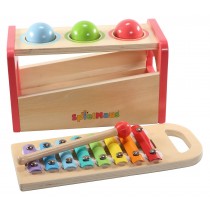 SpielMaus Holz Musik- und Hammerspiel 6-teilig