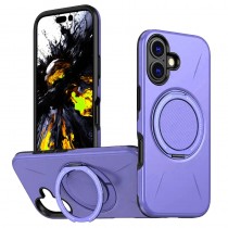 Stossfeste Handyhülle iPhone 17 mit 360° Ring Lila