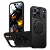Stossfeste Handyhülle iPhone 17 Pro mit 360° Ring Schwarz
