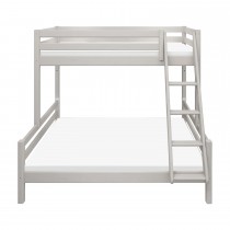 Flexa Classic Etagenbett 90x200/140x200 mit Schrägleiter Grau