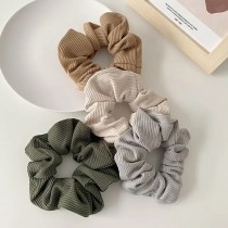 6er-Set Scrunchies – Weiche Haargummis Ripp