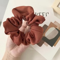 6er-Set Scrunchies – Weiche Haargummis Ripp