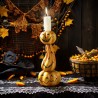Halloween Kerzenständer Kürbisstapel – Deko aus Kunstharz (1 Stück)