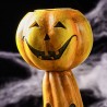 Halloween Kerzenständer Kürbisstapel – Deko aus Kunstharz (1 Stück)