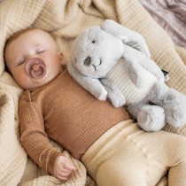 Flow Baby Comforter Milo Grau – Herzschlag-Tröster mit Musik & Sensor