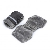 Fleece Handschuhe für den Kinderwagen – Kinderwagen Handwärmer Grau