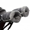 Fleece Handschuhe für den Kinderwagen – Kinderwagen Handwärmer Grau