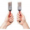 5er-Set Farbpinsel mit ergonomischem Gummigriff – Robuste Kunststofffaser-Borsten