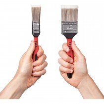 5er-Set Farbpinsel mit ergonomischem Gummigriff – Robuste Kunststofffaser-Borsten