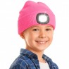 Beanie-Mütze mit LED Licht Universalgrösse – Pink