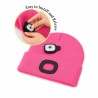 Beanie-Mütze mit LED Licht Universalgrösse – Pink