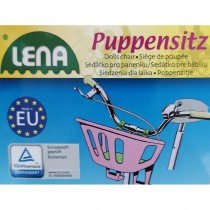 Lena Fahrradsitz Puppen Lenker-Sitz – Mitfahrspass für Lieblingspuppe – Lila, Pink