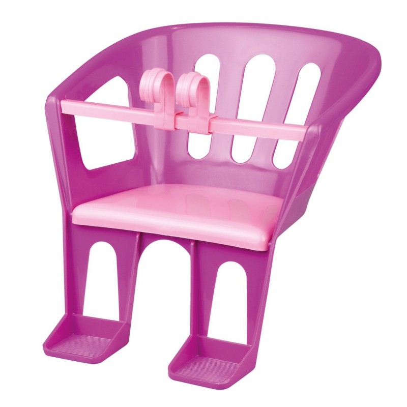 Lena Fahrradsitz Puppen Lenker-Sitz – Mitfahrspass für Lieblingspuppe – Lila, Pink