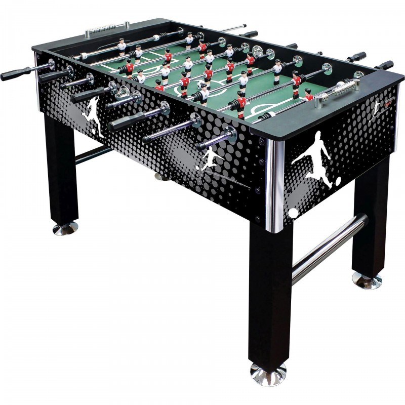 Carromco Kickertisch Black-Vitesse-XT 140x75x89 cm