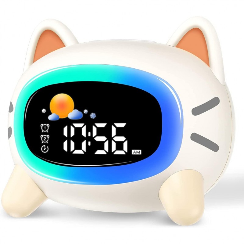 Digitaler Kinderwecker, Schlaftrainer Cat
