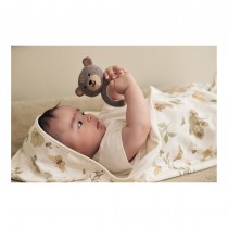 Jollein Beissring Bear – Weicher Beissring aus Silikon & Strick