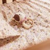 Jollein Beissring Katze Jill – Weicher Beissring aus Silikon & Strick