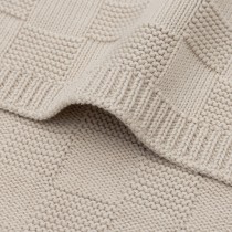 Jollein Decke Box Knit - 75x100 cm Warm Sand