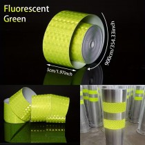 1 Rolle Reflektorband – 5 cm × 9 m PVC Warnstreifen Hochreflektierend