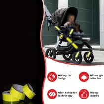 1 Rolle Reflektorband – 5 cm × 9 m PVC Warnstreifen Hochreflektierend
