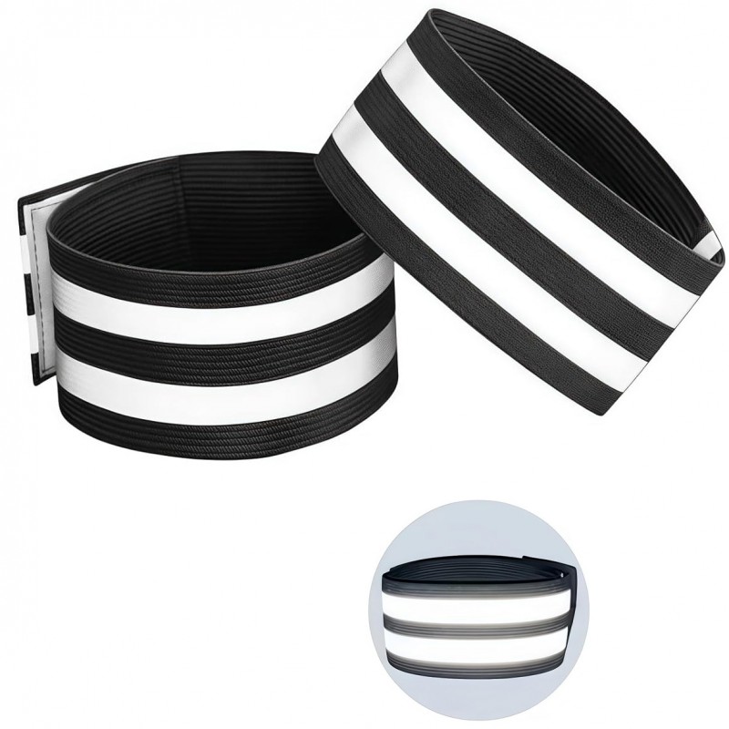 2 Stück Reflektorbänder Schwarz