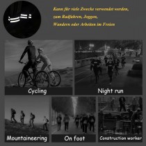 2 Stück Reflektorbänder Schwarz