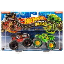 Hot Wheels Monster Trucks 2er-Pack Bone Shaker vs Gunkster