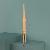 Katzenförmiger Rückenkratzer aus Holz – 45 cm