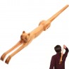 Katzenförmiger Rückenkratzer aus Holz – 45 cm