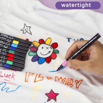 Textilstifte 8 Farben – Wasserfest – für Stoffe