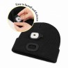 Beanie-Mütze mit LED Licht batteriebetrieben – Universalgrösse – Schwarz