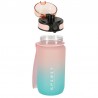 Trinkflasche Spirit mit Farbverlauf 600ML Rosa, Türkis