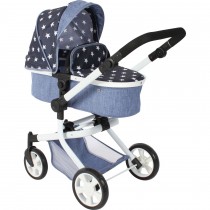 Bayer Chic 2000 Kombi-Puppenwagen MIKA Sternchen Navy