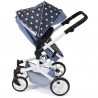 Bayer Chic 2000 Kombi-Puppenwagen MIKA Sternchen Navy
