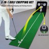 Golf Puttingmatte – Golf-Übungsmatte mit Putting & Chipping Set