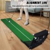 Golf Puttingmatte – Golf-Übungsmatte mit Putting & Chipping Set
