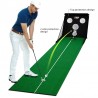 Golf Puttingmatte – Golf-Übungsmatte mit Putting & Chipping Set